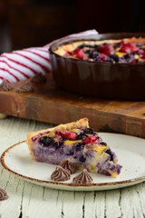 cranberry and blueberry tart