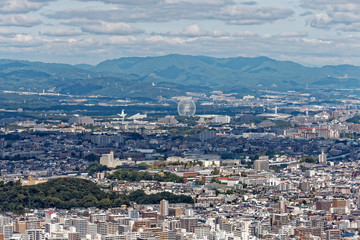 大阪平野　空撮俯瞰
