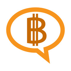 Blockchain Bitcoin Crypto currency sign icon