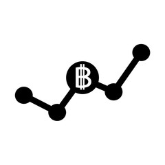 Blockchain Bitcoin Crypto currency sign icon