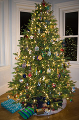 Fototapeta na wymiar Christmas tree in the house