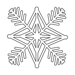 snow flake isolated icon vector illustration design