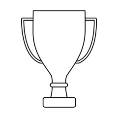 trophy cup icon image vector illustration design 