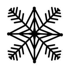 snow flake isolated icon vector illustration design