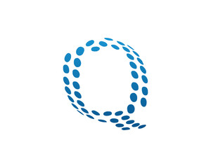 Q dot abstract logo