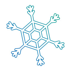 snow flake isolated icon vector illustration design