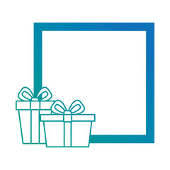 gifts presents isolated icon vector illustration design