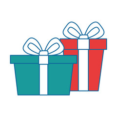 gifts presents isolated icon vector illustration design