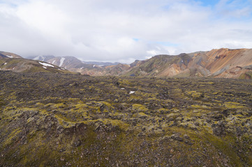 Valley of national park Landmannalaugar,Iceland.