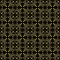 Fototapeta premium Seamless vector illustration background of abstract flowers. Design elements for Scrapbook. Can be used for wallpapers, fills images, background, surface