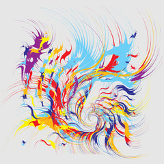 Paint Splashes Abstract Background