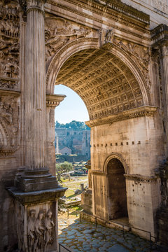 Arch Of Septimius Severus In Rome