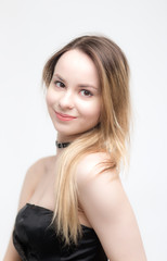 Fototapeta premium smiling girl with long hair