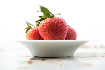 Strawberries in bowl