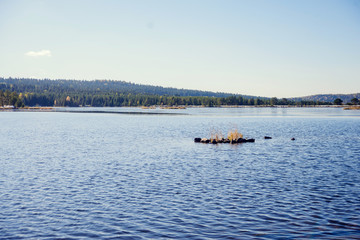 Popular photographers attraction of Braies Lake. Colorful autumn landscape in Italian Alps, Naturpark Fanes-Sennes-Prags, Dolomite, Italy, Europe. Beauty of nature concept background.