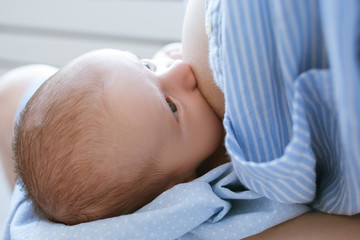 breastfeeding for newborns motherhood concept. helpful tips for feeding the baby. love and...