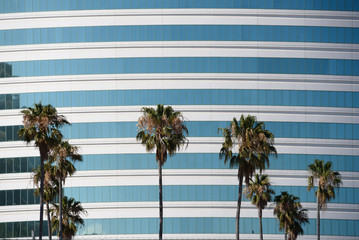 Blue Stripes tall building