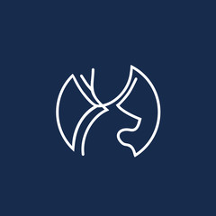 Head Deer Logo
