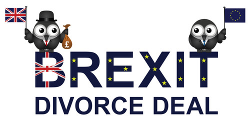 Brexit divorce deal agreement with the United Kingdom paying fifty billion pounds to the European Union 