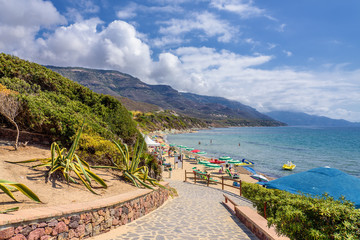 Naklejka premium Strand Sardinien Mittelmeer Küste