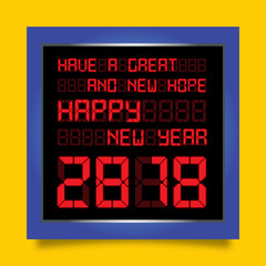 Happy New Year with Background