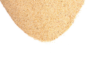 Sand isolated on white backgrounds