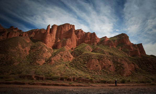 the landscape of Yardan Landform (devil city) in Zhangye, Gansu, China