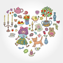 Home sweet home. Template for style design.