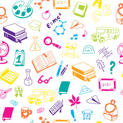 Back to School. Can be used for textile, website background, book cover, packaging.