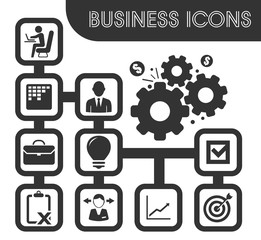 Business icons set