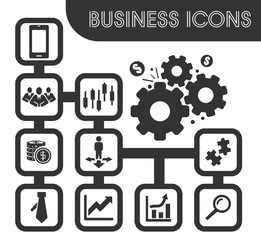 Business icons set