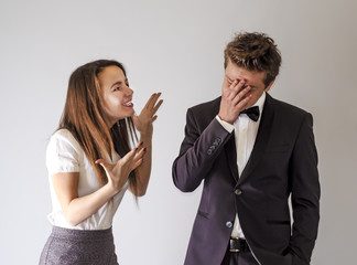 The concept. Find out the relationship between a guy and a girl. Family life.