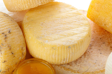 mix cheese close up