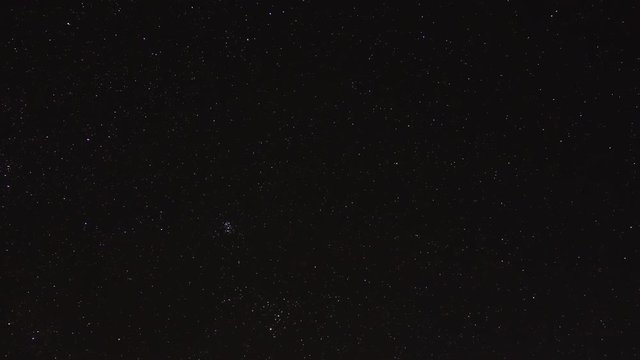 time lapse : starry night sky background star moving from east to west