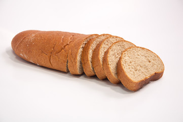  Bread slices and half of loaf