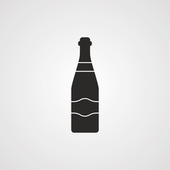Champagne bottle icon