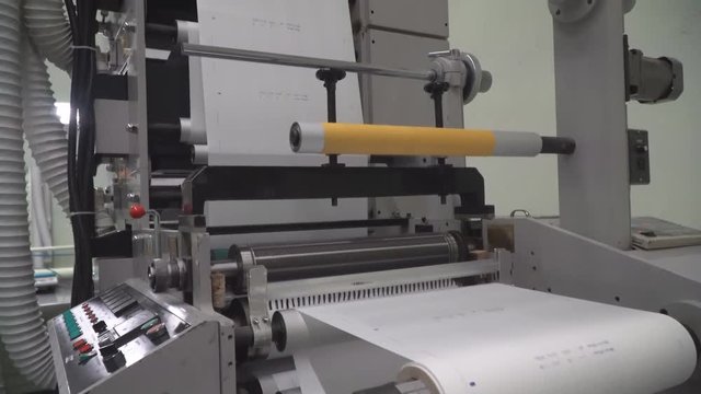 work of offset printing machine