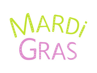 Mardi Gras Lettering