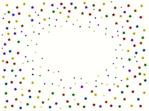 Abstract background from color stars with dots isolated. Vector for your design.