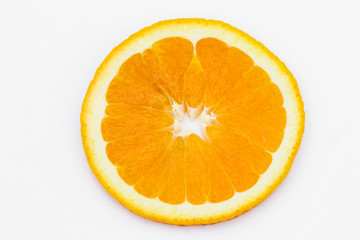 Orangenscheibe im Detail