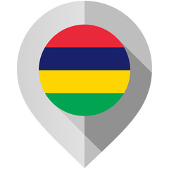 Marker with flag for map