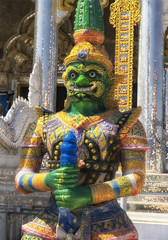 Demon statue near Chiang Rai Thailand