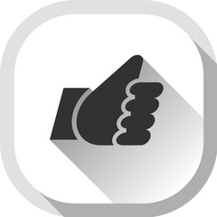 Thumb up, gray button