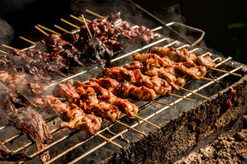 Grilled chicken liver