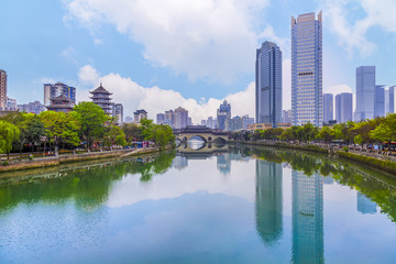 Fototapeta premium Chengdu Jinjiang scenery