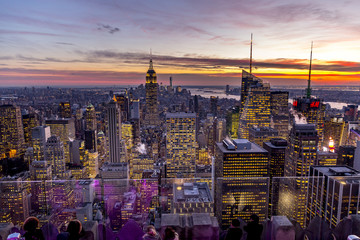 Fototapeta na wymiar View from the Rockefeller Center
