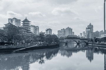 Obraz premium Chengdu Anshun Bridge