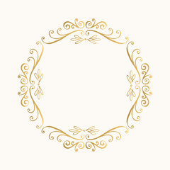 Elegant golden border
