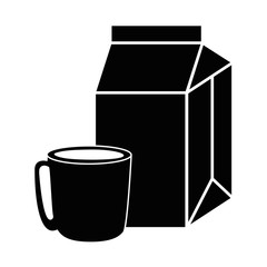 milk box isolated icon vector illustration design