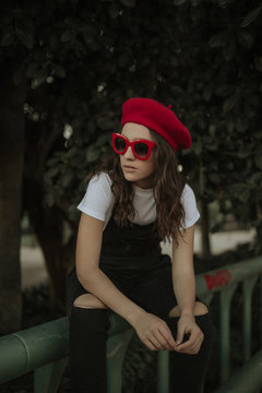 Young Woman Paris Style 